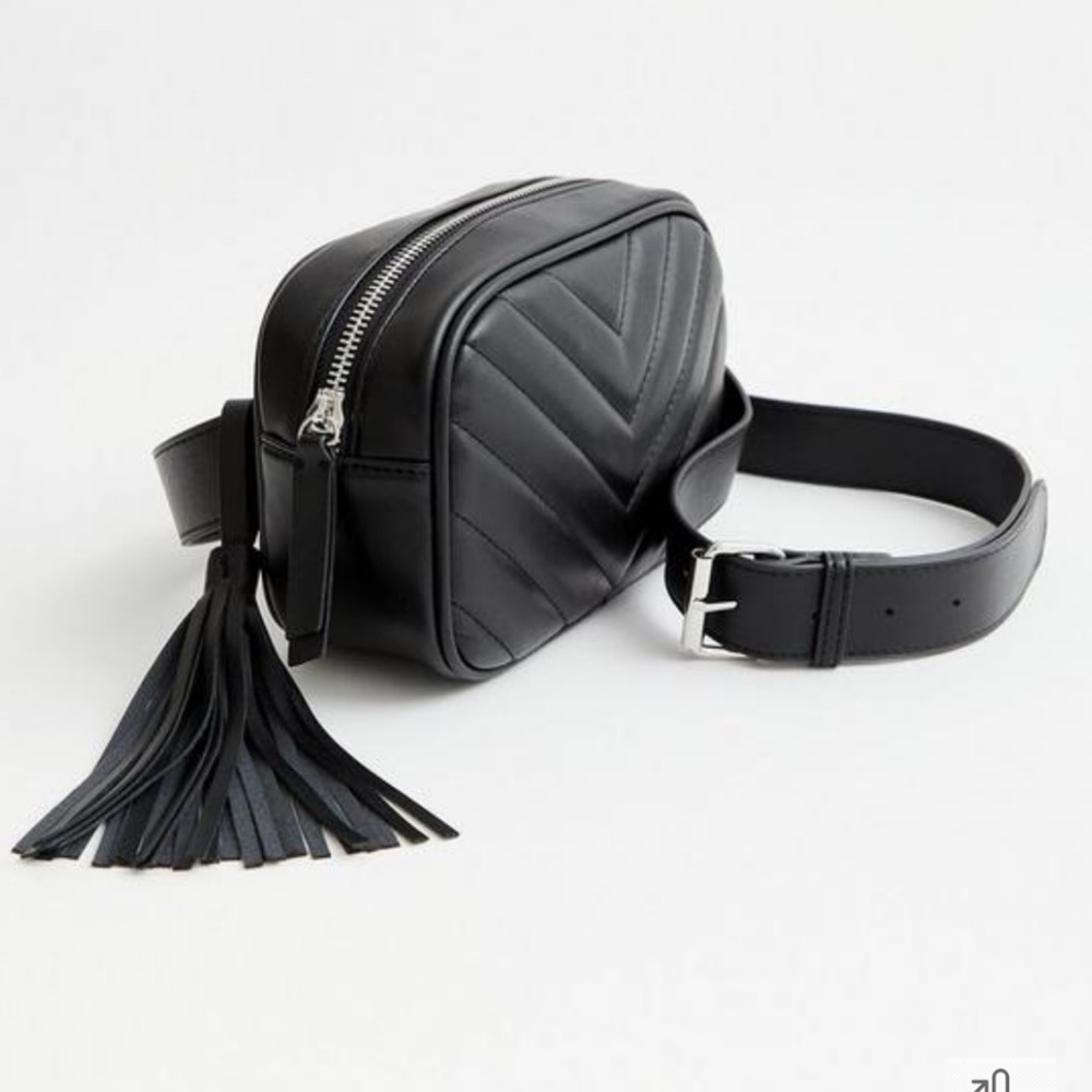 Torrid Plus Size 4X Quilted Black Belt Bag/fanny pack